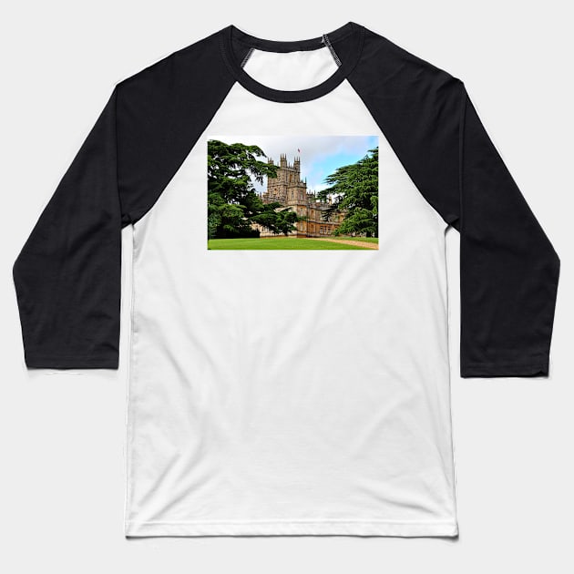 Highclere Castle Downton Abbey Hampshire England Baseball T-Shirt by AndyEvansPhotos